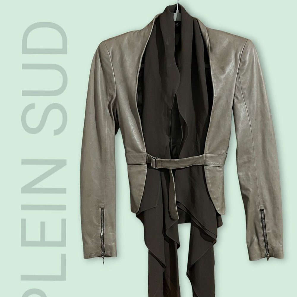 Plein Sud Women's Soft Leather Jacket Size 6